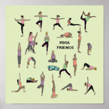 Yoga, Yoga-Freunde-Poster