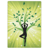 Yoga Yogi Chakra Energy Chi Klemmbrett (Rückseite)