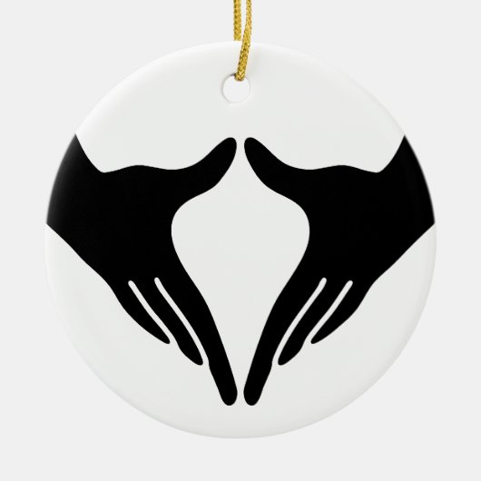 Yoga Yoni Mudra Keramikornament (Vorne)