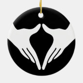 Yoga Yoni Mudra Keramikornament (Hinten)