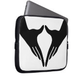 Yoga Yoni Mudra Laptopschutzhülle (Vorne Rechts)