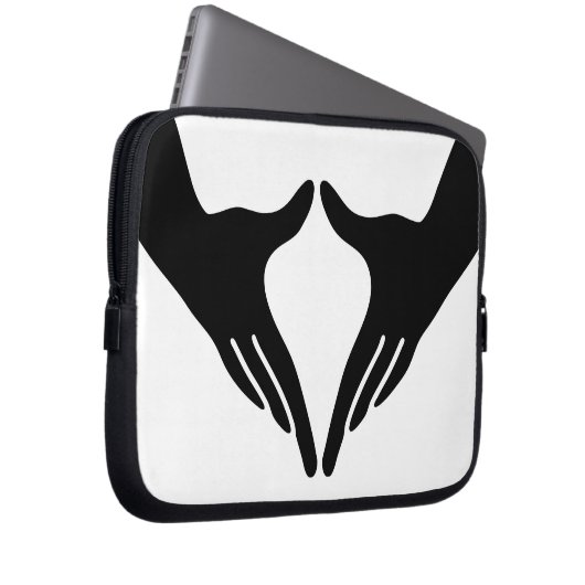 Yoga Yoni Mudra Laptopschutzhülle (Vorne Rechts)