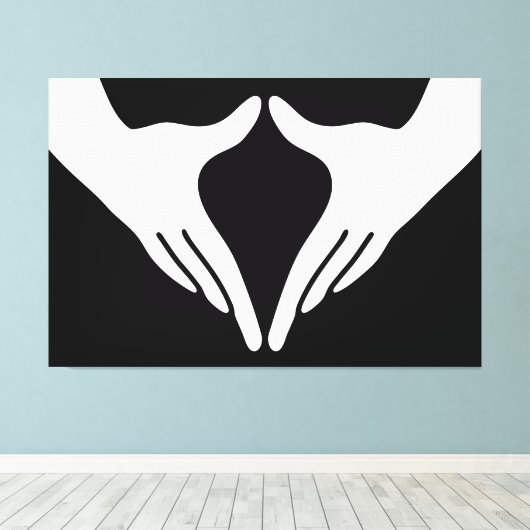 Yoga Yoni Mudra Leinwanddruck (Insitu (Holzboden))