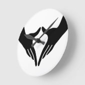 Yoga Yoni Mudra Runde Wanduhr (Winkel)