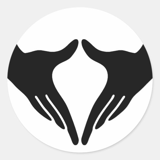 Yoga Yoni Mudra Runder Aufkleber (Vorderseite)