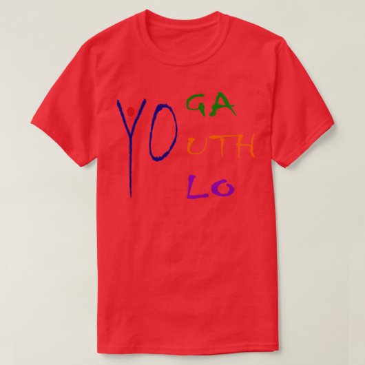Yoga Youth Yolo Yoga T sirt T-Shirt (Design vorne)