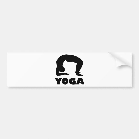 Yoga-Zahl Autoaufkleber (Vorne)