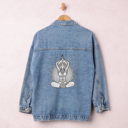 Yoga Zen Chakra Symbol Jeansjacke (Hangar)