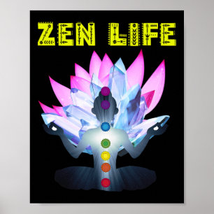 Yoga-Zen-Geschenke, Zen-Yoga-Stil, Zone-Geschenk-Y Poster