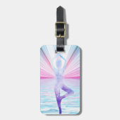 Yoga Zen Meditation Neues Zeitalter Personalisiert Gepäckanhänger (Vorderseite vertikal)