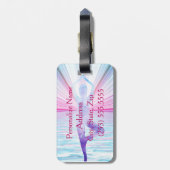 Yoga Zen Meditation Neues Zeitalter Personalisiert Gepäckanhänger (Rückseite vertikal)