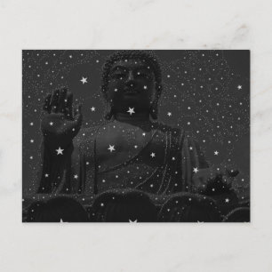 Yoga zen stars buddhistischer Buddhismus Prachen B Postkarte