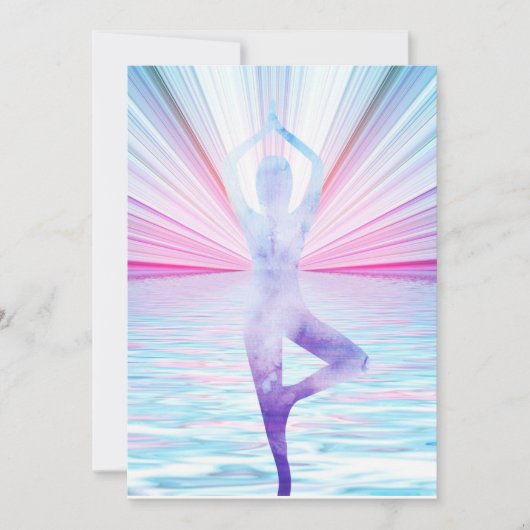 Yoga Zen Tree of Life Meditation Einladung (Vorderseite)