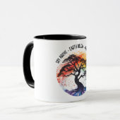 Yoga-Zitat/Sprichwort Tasse (Vorderseite Links)