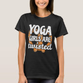 Yoga Zitat Yoga Girls sind geteufelt T-Shirt (Vorderseite)