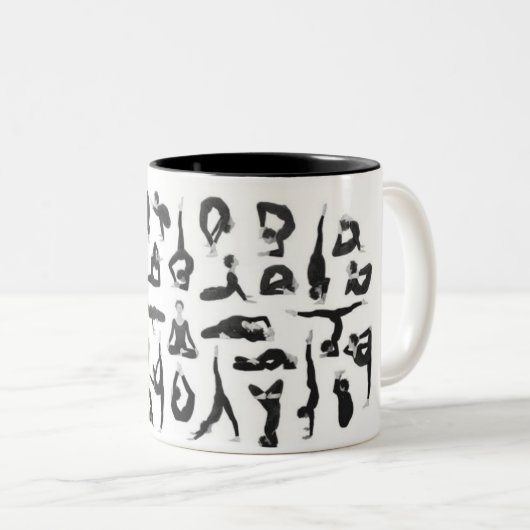 Yoga Zweifarbige Tasse (VorderseiteRechts)