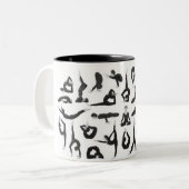 Yoga Zweifarbige Tasse (Vorderseite Links)