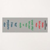 Yogaanweisungen Yogamatte (Vorderseite (Horizontal))