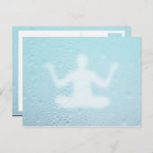 Yogablau Postkarte (Vorne/Hinten)