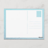 Yogablau Postkarte (Rückseite)