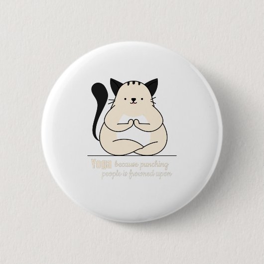 Yogacat Button (Vorderseite)