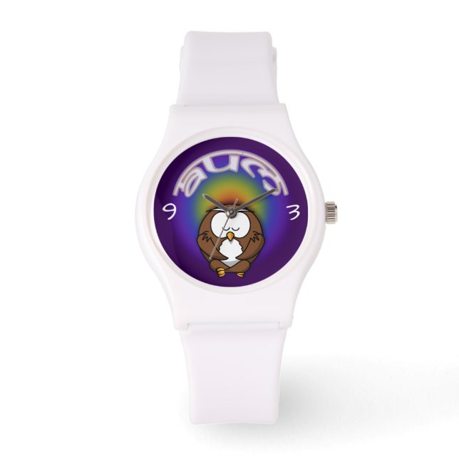 Yogaeule Armbanduhr (Vorderseite)
