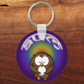 Yogaeule Schlüsselanhänger (Vorderseite)