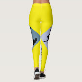 Yogafashion für Sportfans mit aktivem Achtsamkeit Leggings (Rückseite)