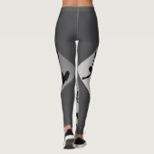 Yogafashion für Sportfans mit aktivem Achtsamkeit Leggings (Rückseite)