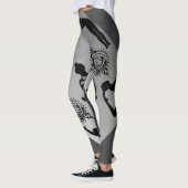 Yogafashion für Sportfans mit aktivem Achtsamkeit Leggings (Links)