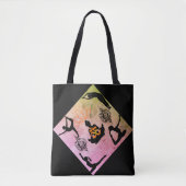 Yogafashion für Sportfans mit aktivem Achtsamkeit Tasche (Vorderseite)