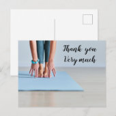 Yogafrau Postkarte (Vorne/Hinten)