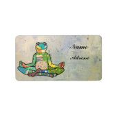 Yogafrosch Adressaufkleber (Vorne)