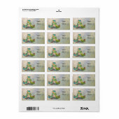 Yogafrosch Adressaufkleber (Vorne)