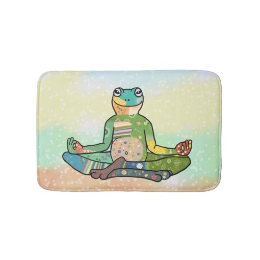Yogafrosch Badematte (Vorderseite)