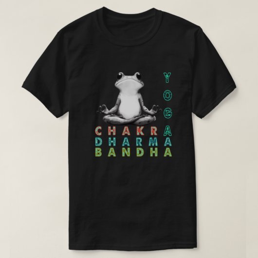 Yogafrosch, Chakrafrosch T-Shirt (Design vorne)