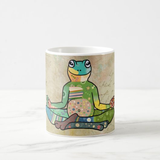 yogafrosch kaffeetasse (Mittel)