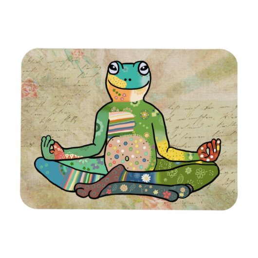 Yogafrosch Magnet (Horizontal)