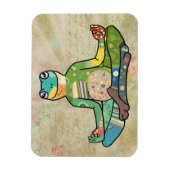 Yogafrosch Magnet (Vertikal)
