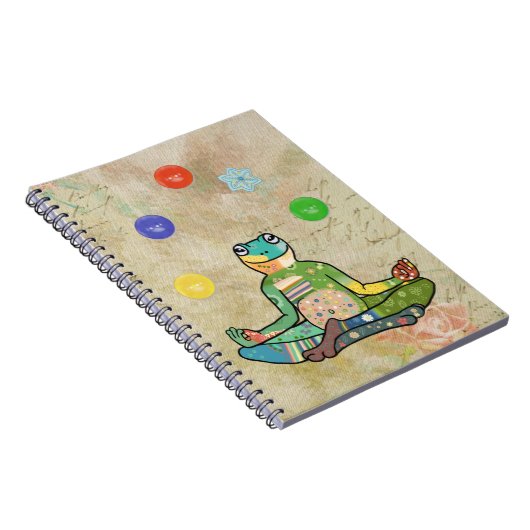 yogafrosch notizblock (Rechte Seite)