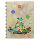 yogafrosch notizblock (Vorderseite)