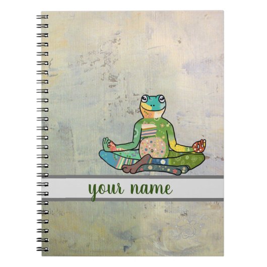 Yogafrosch Notizblock (Vorderseite)