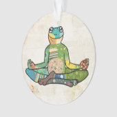 yogafrosch ornament (Vorderseite)