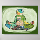 Yogafrosch Poster (Vorne)