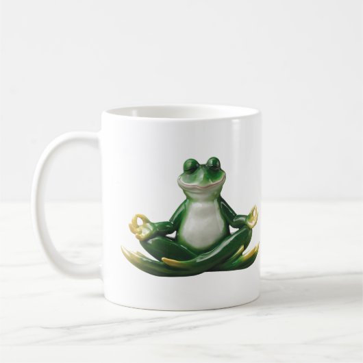 Yogafrosch, Yoga-Geschenke, Froschgeschenke, Frosc Kaffeetasse (Links)