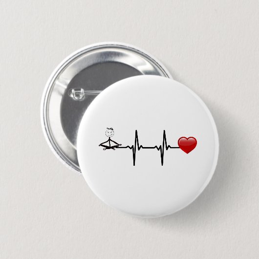 Yogaherz Button (Vorne & Hinten)