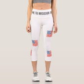 Yogahose zur Wählerregistrierung Capri Leggings (Vorderseite)