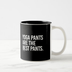 Yogahosen sind die besten Hosen - Yoga-Fitness - Zweifarbige Tasse
