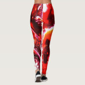 Yogahoseneinzigartiger Acrylmalereidruck Leggings (Rückseite)