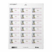 Yogahund Adressaufkleber (Vorne)